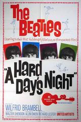 "A Hard Day's Night" Film Poster, 1964