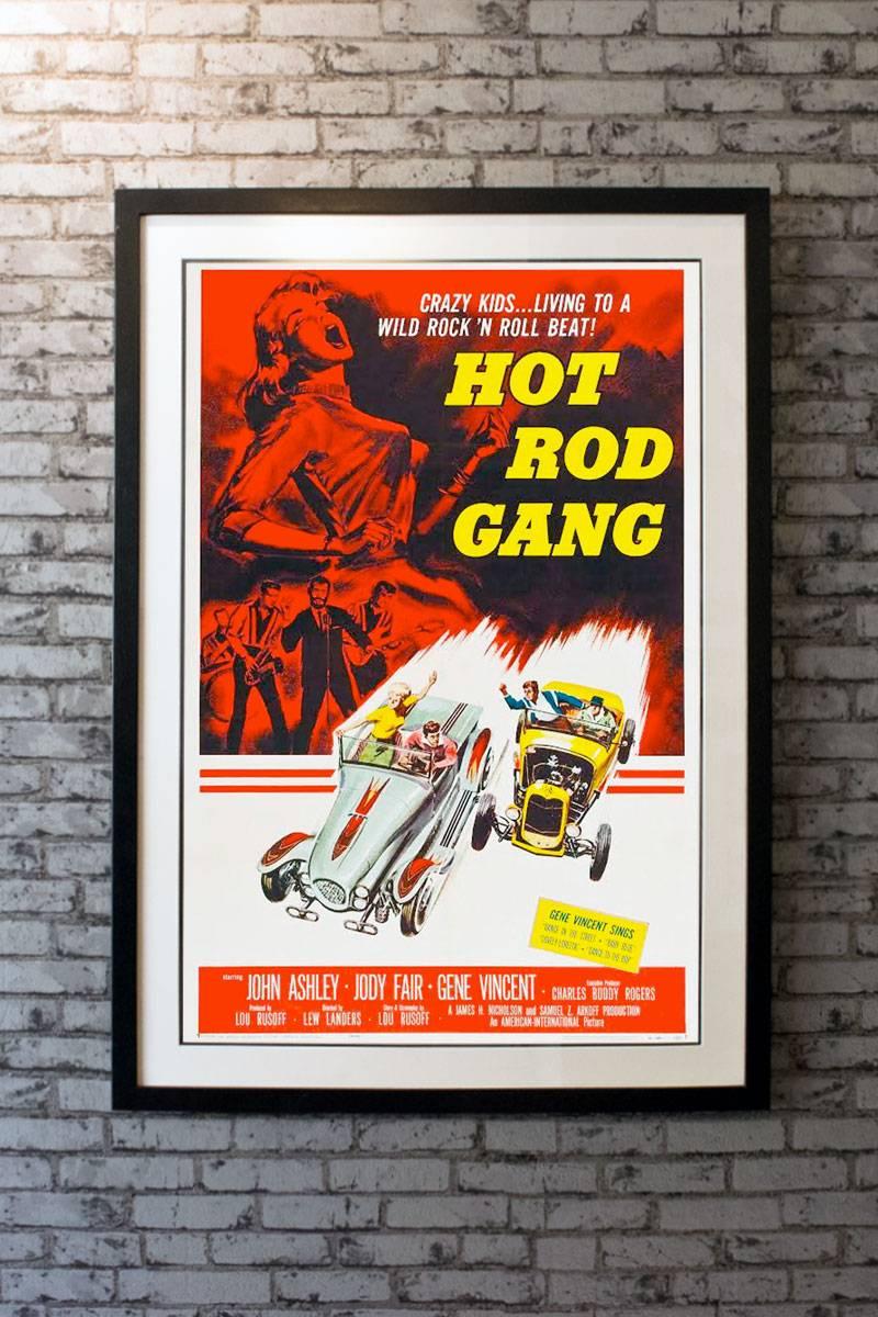 Fabulous teen exploitation imagery. Proud young rebels! Another great B-movie from (American International Pictures) and it features typically superior artwork. Kid who wants to enter his car in the drag races, starts a rock band to make enough