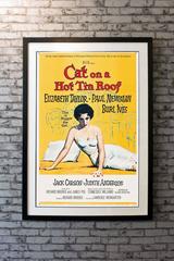 "Cat On A Hot Tin Roof" Film Poster, 1958