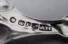 A very rare Lily Pad Caddy Spoon made in Sheffield by Alexander Hadfield.