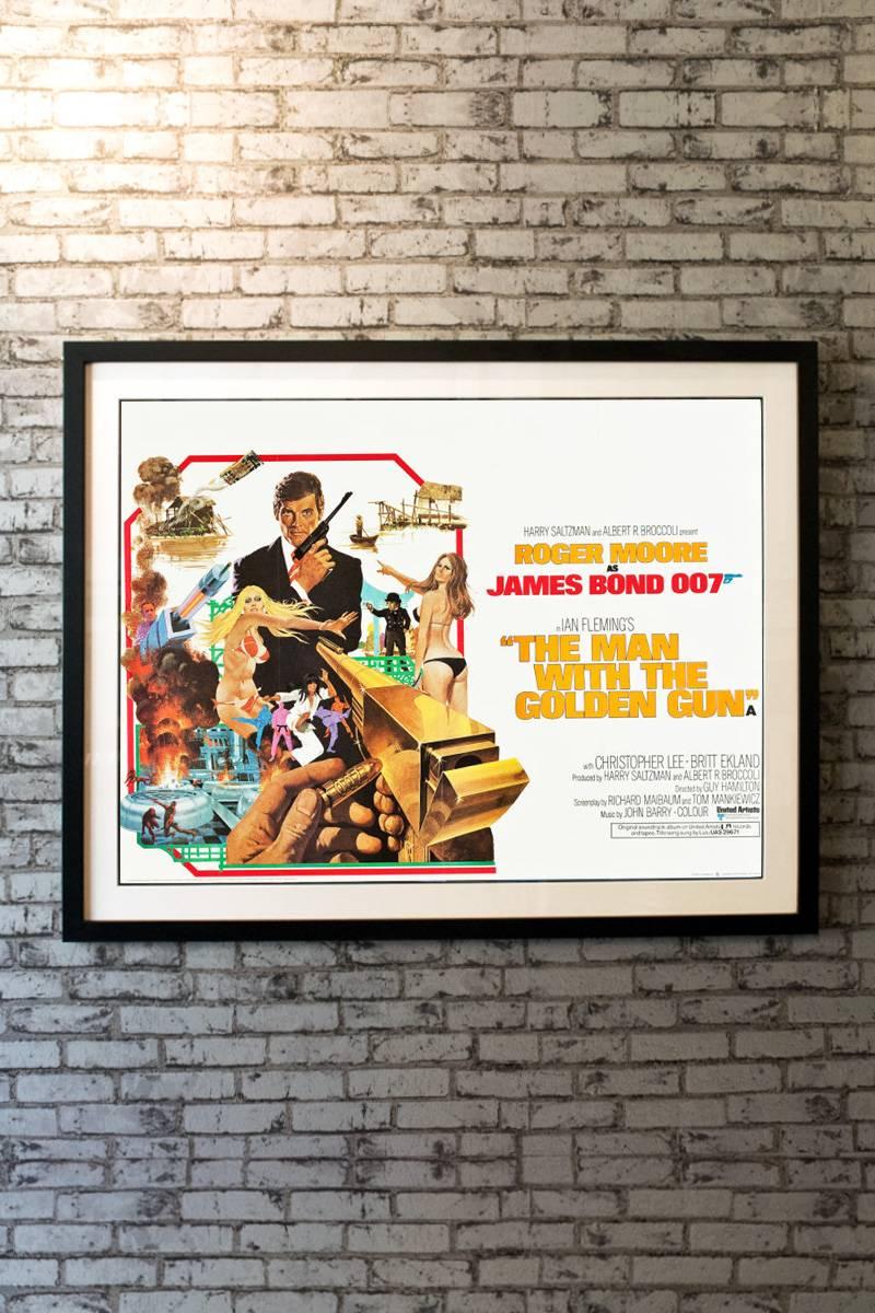 Robert McGinnis provides the magnificent artwork for this always desirable country-of-origin poster, featuring legendary spy, James Bond. Roger Moore returns as agent 007 for the second time in this exciting adaptation of Ian Fleming's novel (a book