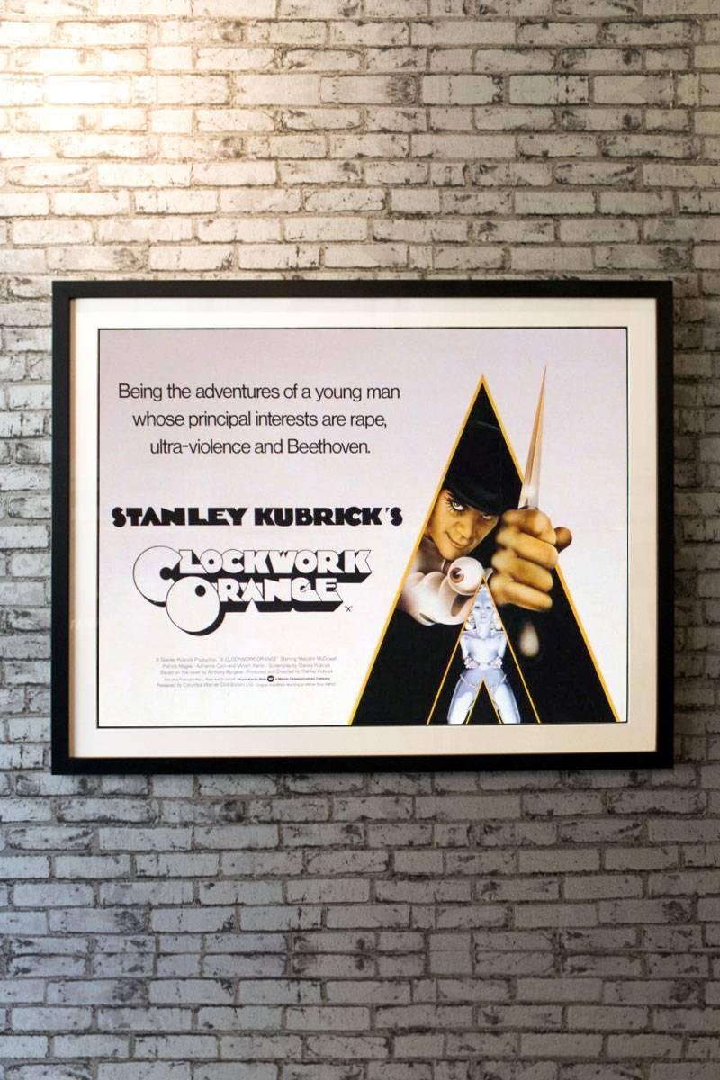 Nominated for four Oscars, Kubrick's A Clockwork Orange gained notoriety because he insisted that it was withdrawn from public viewing in the UK due to the extreme violence. As the press releases said, it was the story of a young man whose primary