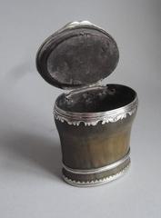 An extremely fine & rare early George I Standing Scottish Snuff Canister