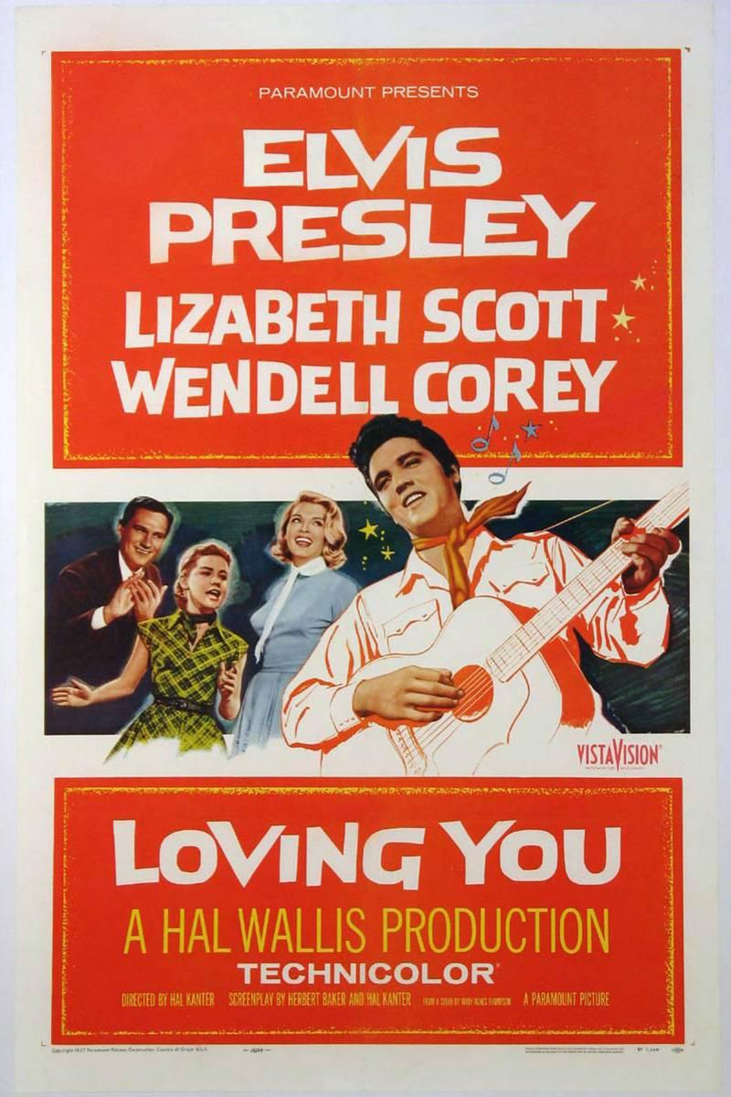 This tale of the meteoric rise to stardom of a gas station attendant, has premeniscient moments with scenes of rabid fans attacking the singer and a tenuous relationship with a manipulative manager. These early Presley posters are getting much