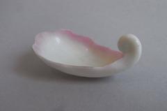 An extremely rare Porcelain Caddy Spoon, English, circa 1840.