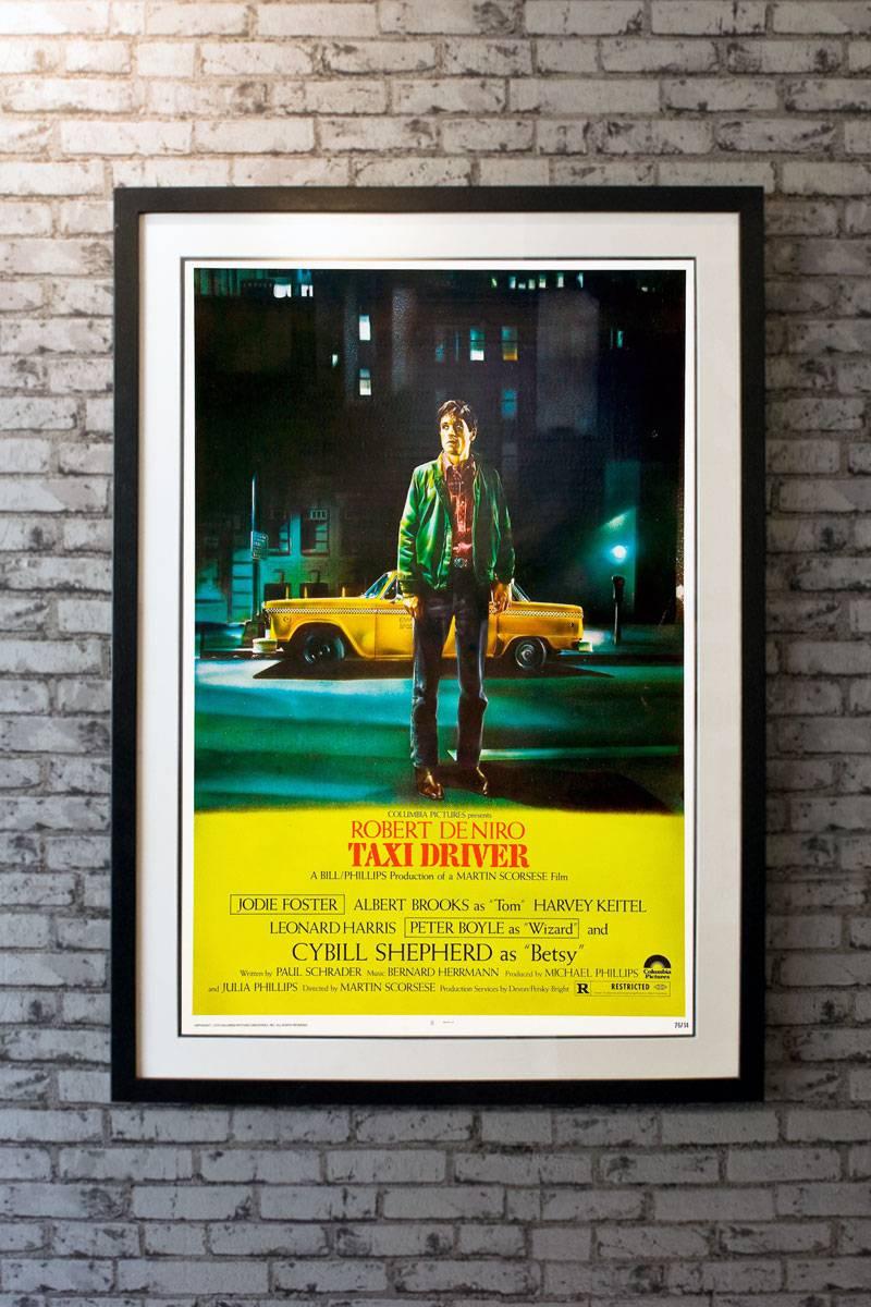 Director Martin Scorsese's landmark motion picture, about a taxi driver with an obsession to save a young prostitute and an affinity for hard-core violence to achieve his ambitions. Robert DeNiro turned out an incredible performance as Travis