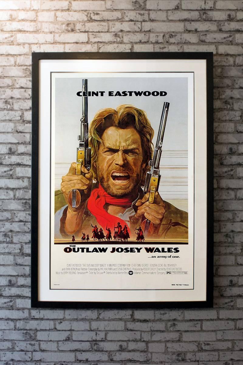 Josey Wales (Clint Eastwood) watches helplessly as his wife and child are murdered, by Union men led by Capt. Terrill (Bill McKinney). Seeking revenge, Wales joins the Confederate Army. He refuses to surrender when the war ends, but his fellow