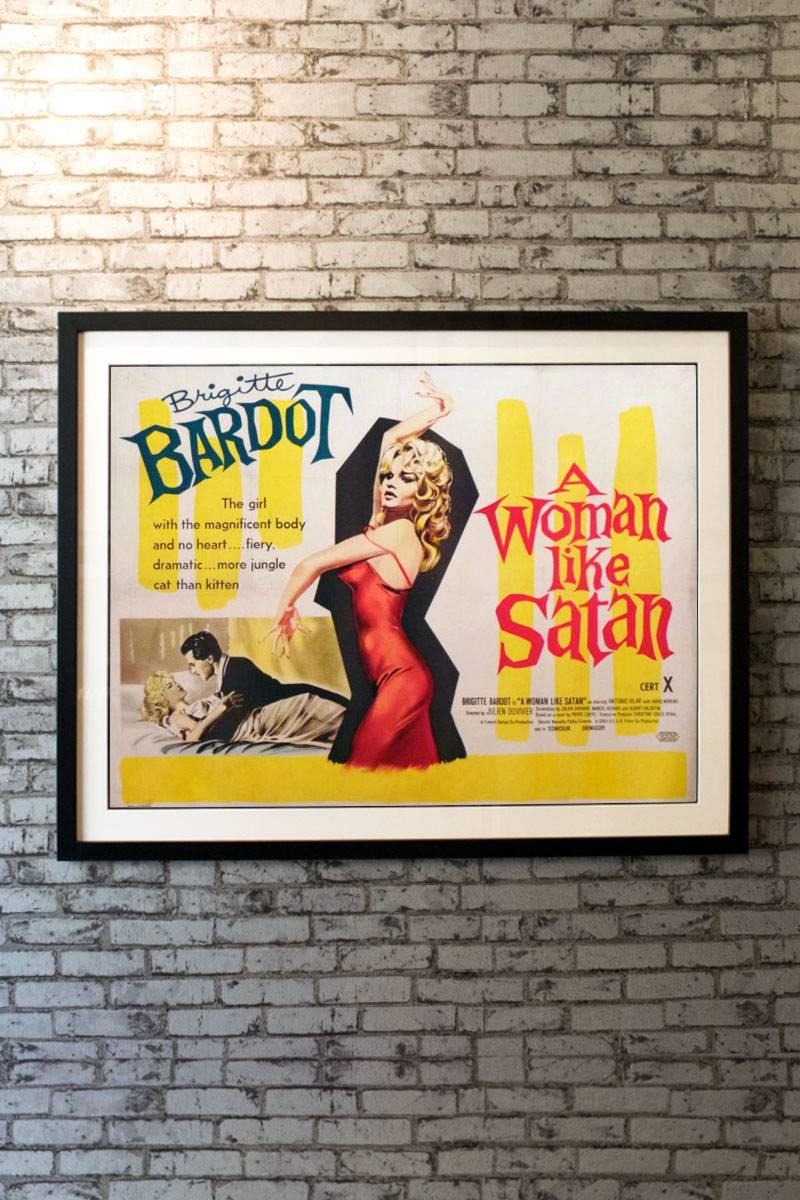 A loose remake of the Pierre Louïs novel of which Josef von Sternberg's The Devil is a Woman was an earlier version. Twenty three year old Brigitte Bardot excelled in her role as the sex kitten and this poster from the first UK release has wonderful