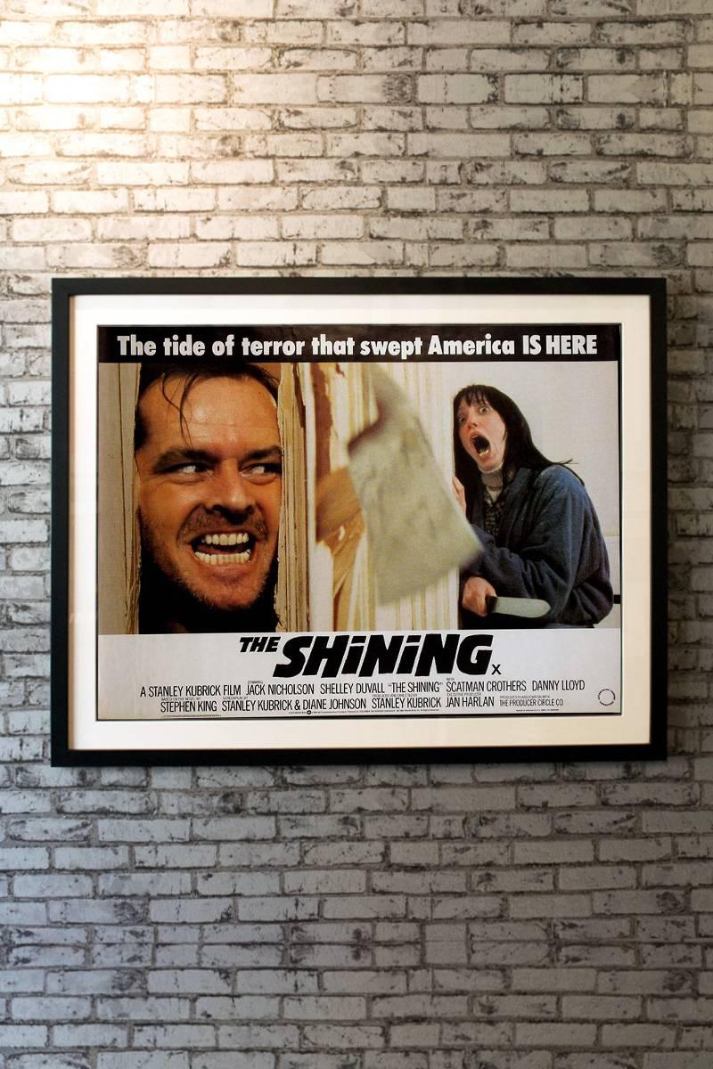 “The tide of terror that swept America is HERE”…Probably the most important and influential horror films of recent years. The “Here’s Johnny !” imagery of this original 1980 UK Quad is far superior to the rather bland US one sheet. The deranged,