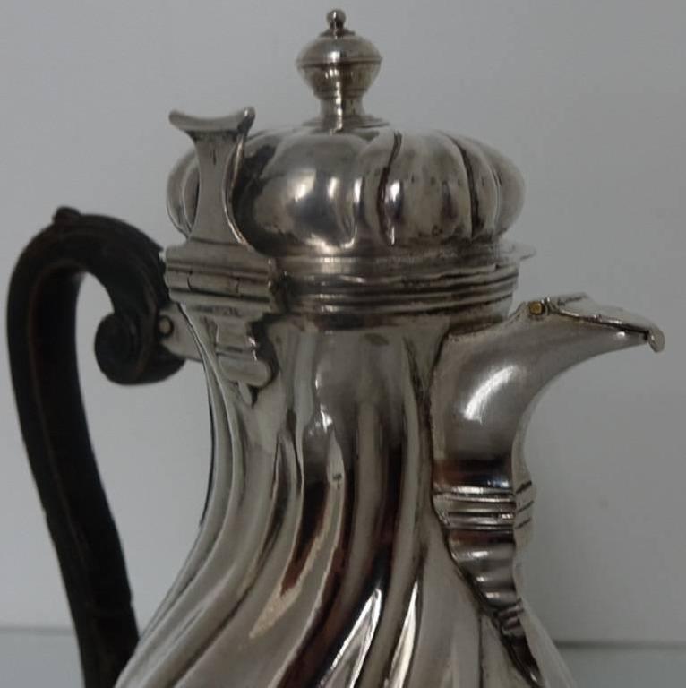 Rare 18th Century Antique Silver German Coffee Pot Augsburg 1757/59 CG
