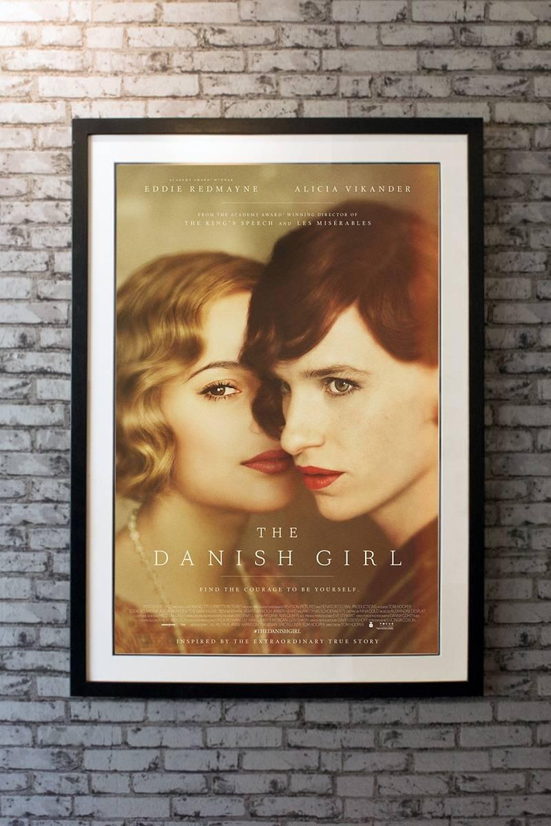 With support from his loving wife Gerda (Alicia Vikander), artist Einar Wegener (Eddie Redmayne) prepares to undergo one of the first sex-change operations. 

Linen-backing + £150

Framing options:
Glass and single mount + £250
Glass and