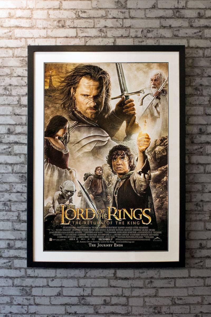 Gandalf and Aragorn lead the World of Men against Sauron's army to draw his gaze from Frodo and Sam as they approach Mount Doom with the One Ring. 

Linen-backing + £150

Framing options:
Glass and single mount + £250
Glass and double mount +