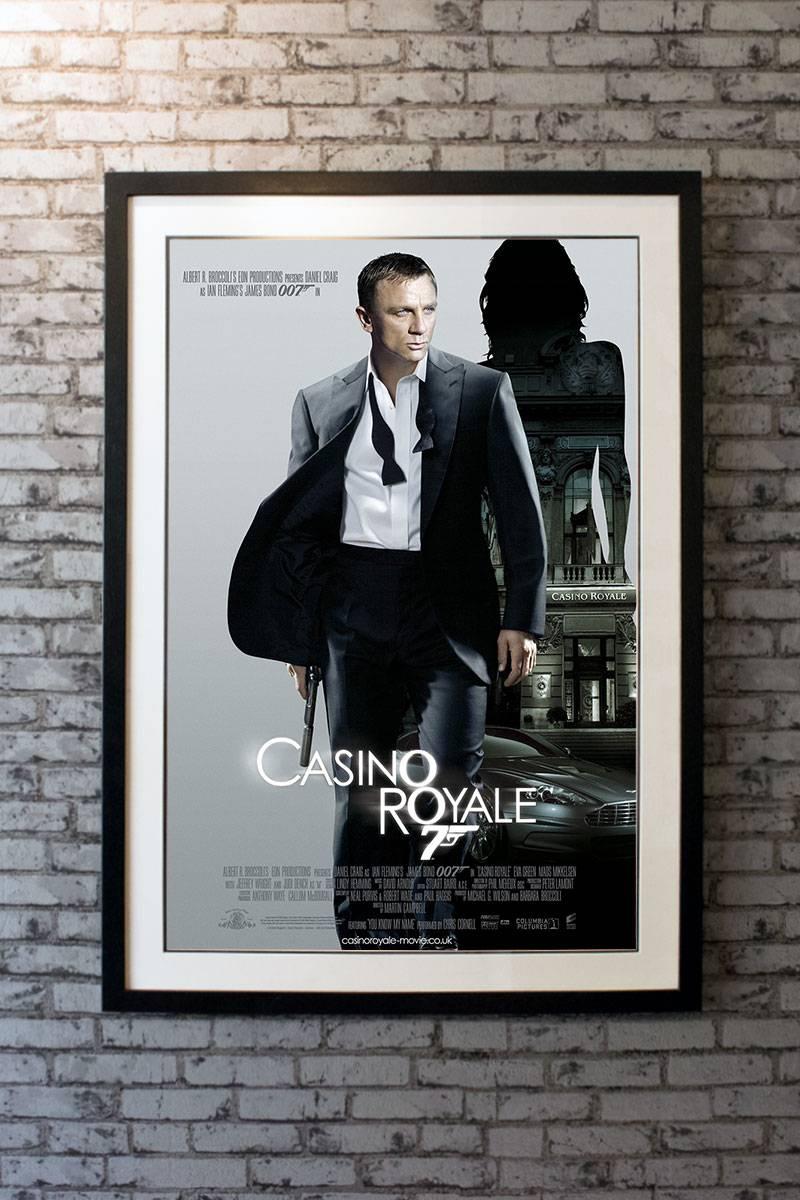 Armed with a license to kill, Secret Agent James Bond sets out on his first Mission as 007 and must defeat a weapons dealer in a high stakes game of poker at Casino Royale, but things are not what they seem.

Linen-backing + £150

Framing