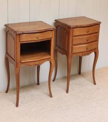 Pair of French Oak Bedside Cabinets