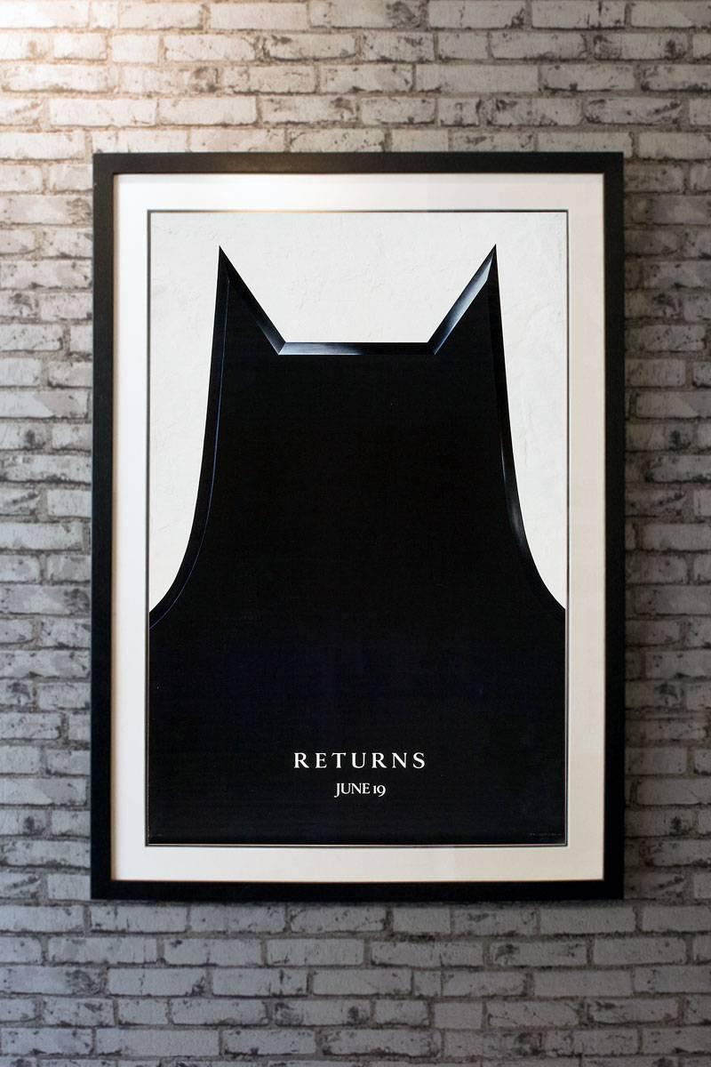 When a corrupt businessman and the grotesque Penguin plot to take control of Gotham City, only Batman can stop them, while the Catwoman has her own agenda. 

Linen-backing + £150

Framing options:
Glass and single mount + £250
Glass and double