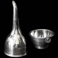 Antique English George III Sterling Silver Wine Funnel by Solomon Hougham