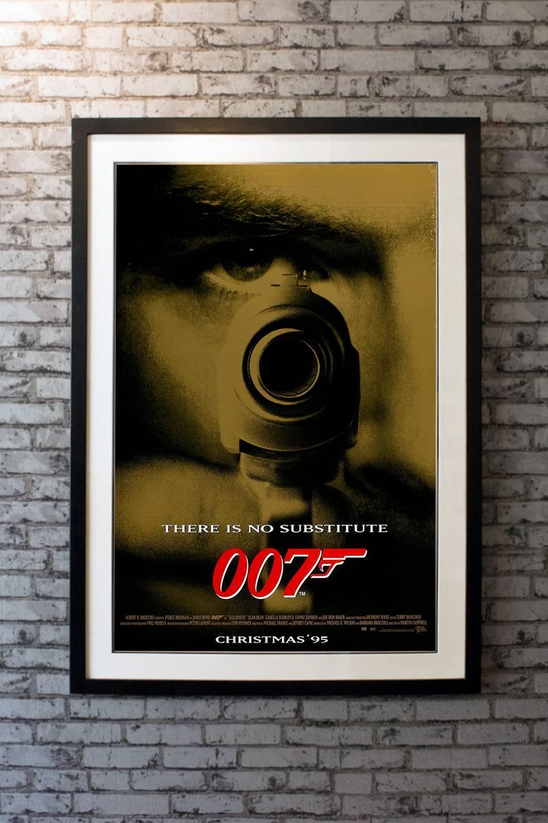 James Bond teams up with the lone survivor of a destroyed Russian research center to stop the hijacking of a nuclear space weapon by a fellow agent formerly believed to be dead.

Linen-backing + £150

Framing options:
Glass and Single Mount +