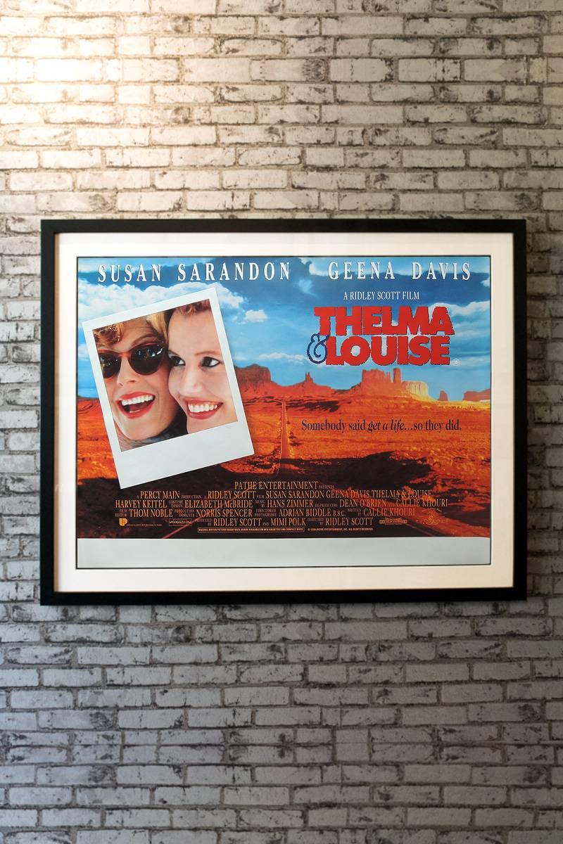 Meek housewife Thelma (Geena Davis) joins her friend Louise (Susan Sarandon), an independent waitress, on a short fishing trip. However, their trip becomes a flight from the law when Louise shoots and kills a man who tries to rape Thelma at a bar.