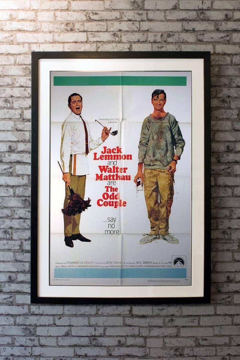 Starring Jack Lemmon, Walter Matthau, John Fiedler, Herb Edelman, David Sheiner, Larry Haines, Monica Evans, Carole Shelley and Iris Adrian. Directed by Gene Saks. Unrestored items with bright color and clean overall appearances.

Linen-backing +