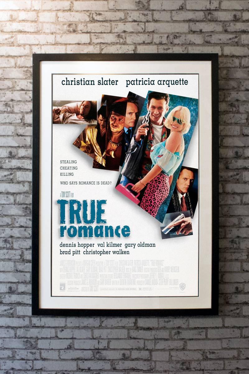 Starring Christian Slater, Patricia Arquette, Dennis Hopper, Val Kilmer, Gary Oldman, Brad Pitt, Christopher Walken. Directed by Tony Scott. A poster that has never been used or displayed. May show the most minor signs of age. Please see full-color,