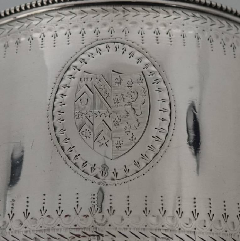 Sterling Silver Antique Tea Caddy London 1784 Andrew Fogelberg and
