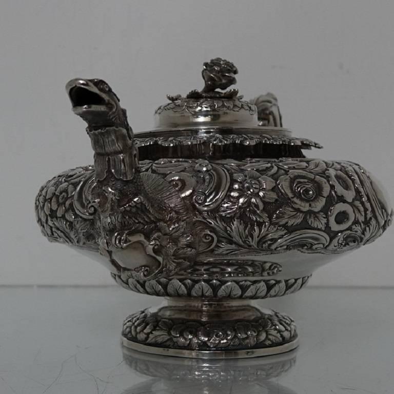 19th Century Irish George IV Antique Teapot Dublin 1832 James Fray In Excellent Condition In 53-64 Chancery Lane, London