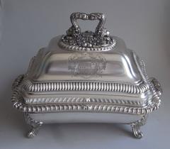 Royal Silversmith Philip Rundell an Outstanding Serving Dish and Cover