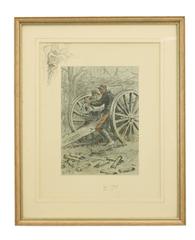 Snaffles Lithograph, 'Le 75'