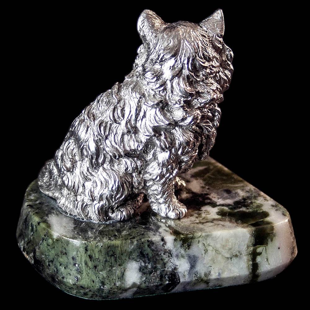 English Sterling Silver Cat