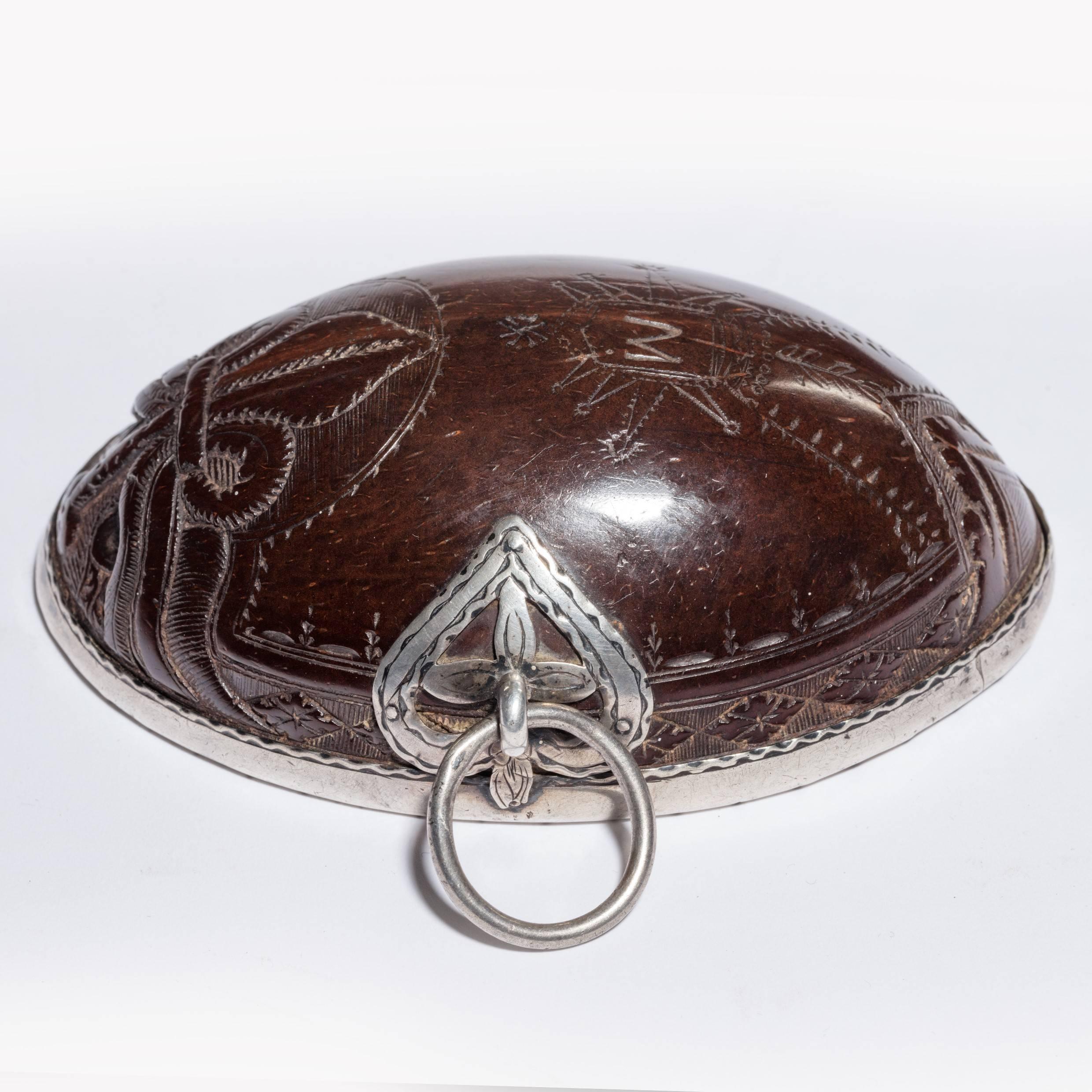 Early 19th Century Portuguese Colonial Coconut Shell Scoop