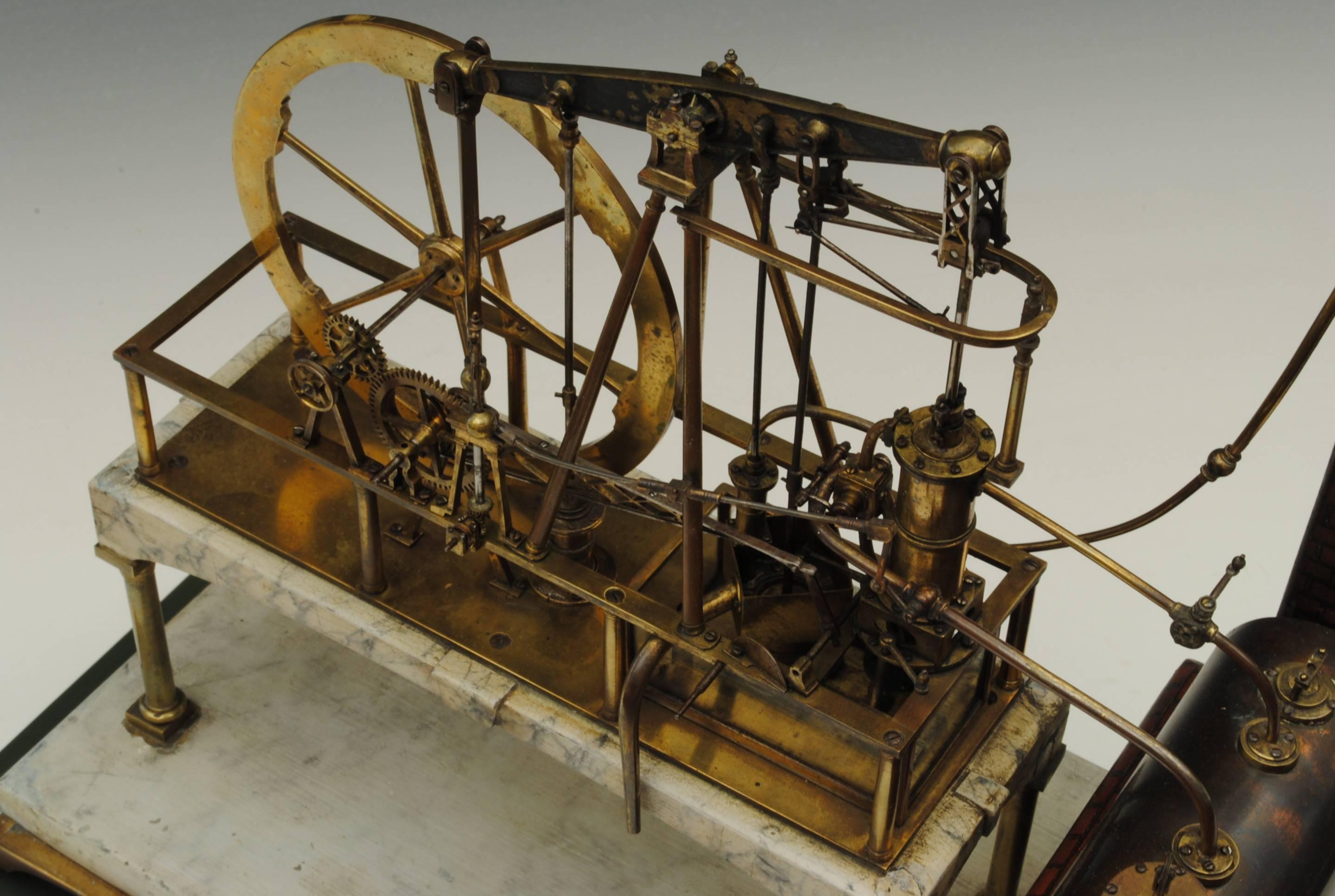 Superb Early 19th Century Model Watt Steam Engine In Good Condition In Lincolnshire, GB