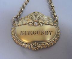 Paul Storr, an Extremely Rare & Important George III Silver Gilt Wine Label