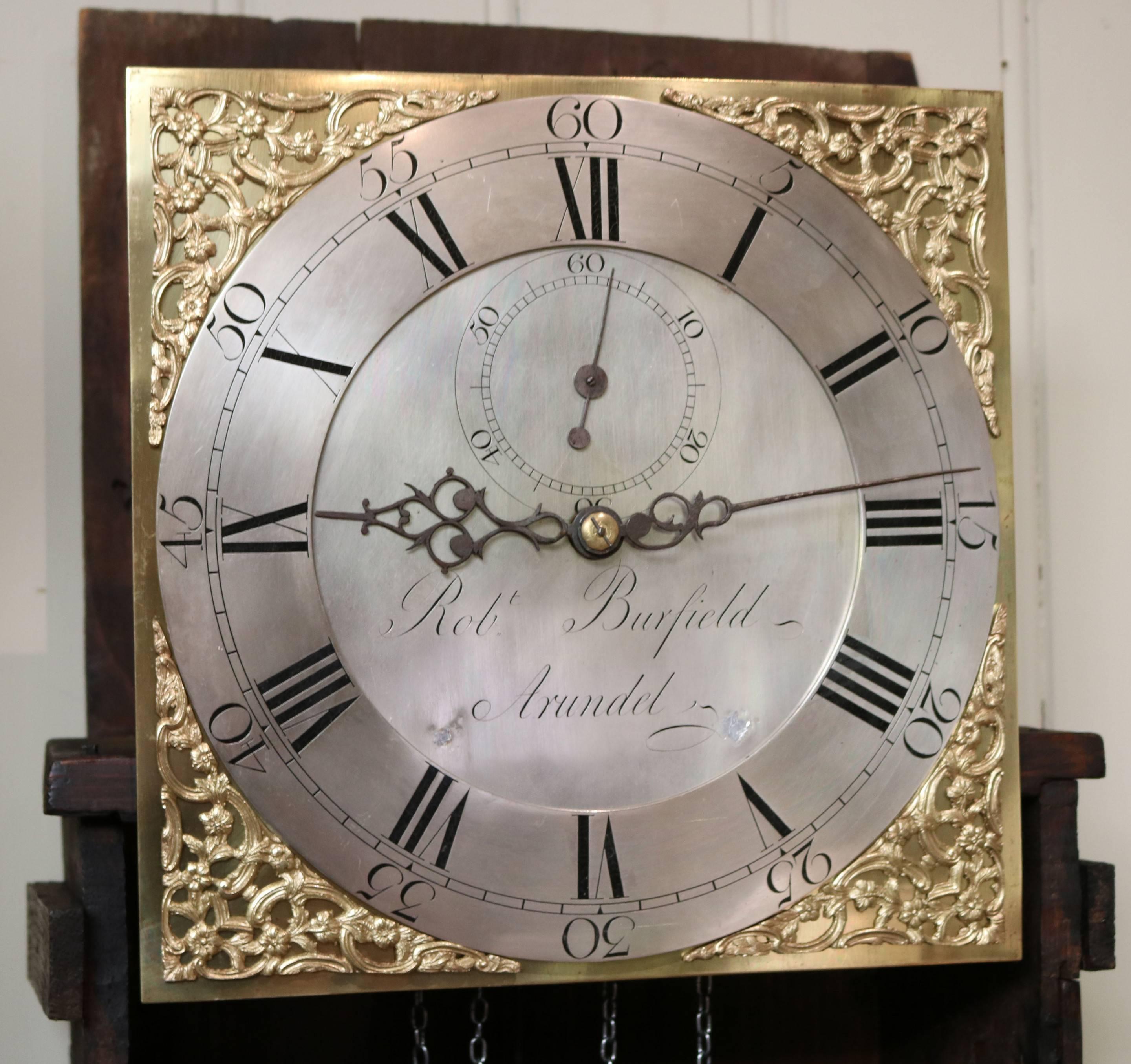 Late 18th Century Oak Longcase Clock 3