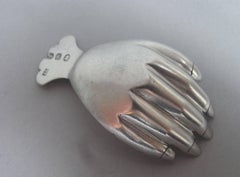Very Rare "Hand" Caddy Spoon Made in London in 1805 by Josiah Snatt