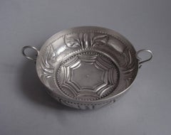 Very Rare "Spider's Web" Wine Taster Made Most Probably in London, circa 1670