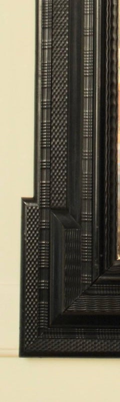 Large 19th Century Flemish Ripple Mould Ebonies Mirror