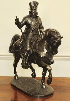 Large 19th Century Equestrian Bronze of William of Orange