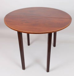 George III Period Mahogany Semi-Circular Tea-Table