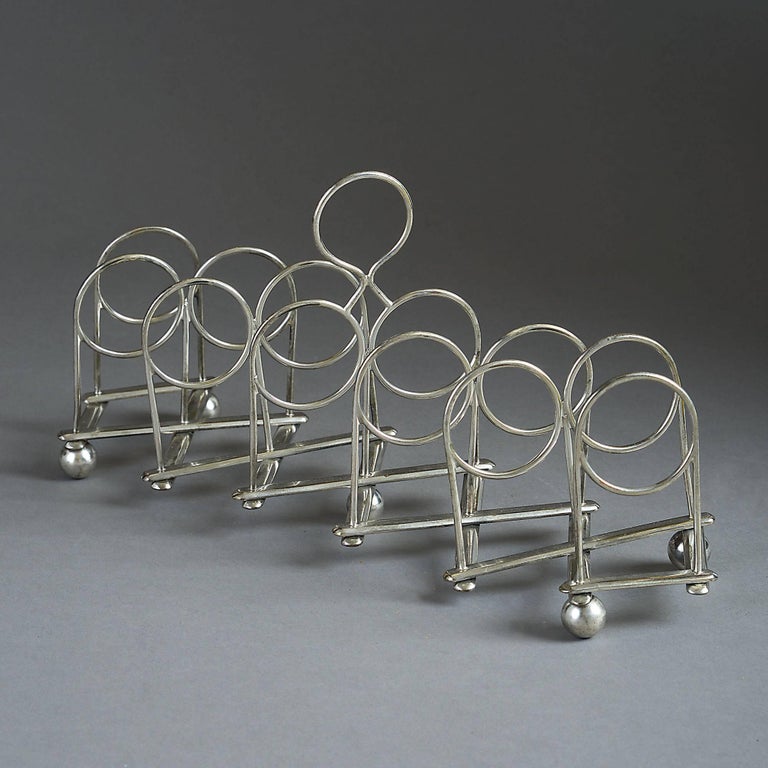 Toast Rack Expandable 20th Century Edwardian Period Expanding Silver Plated Toast Rack at 1stDibs
