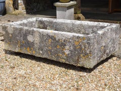 Large 18th Century Rectangular Stone Trough