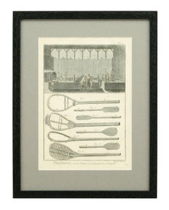 Antike Tennisgravuren:: Paulmerie:: Satz von 9