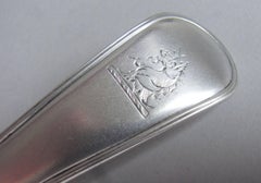 Rare and Very Fine George III Straining Spoon Made by Richard Crossley