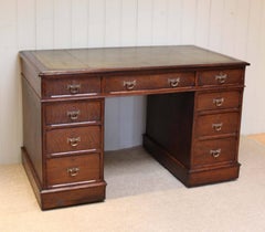 Oak Pedestal Desk