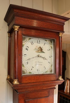 Oak Country Longcase Clock
