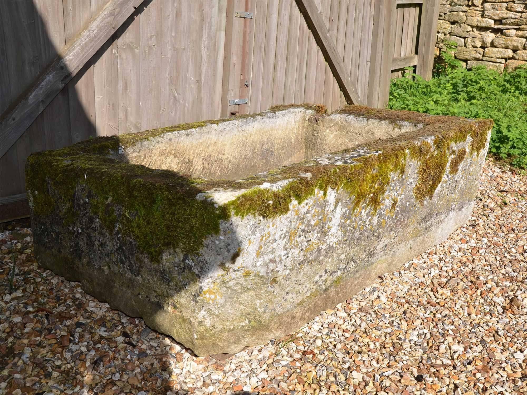 French Large 18th Century Stone Trough with Good Weathering and Patination