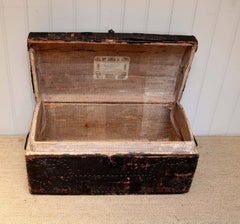 Early 19th Century Leather Trunk