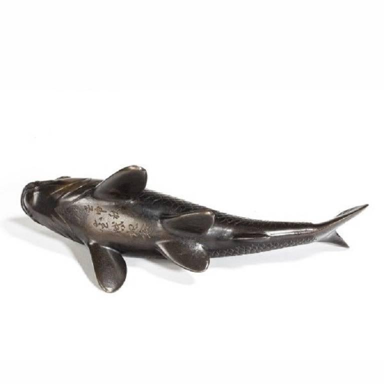 Two Meiji Period Bronze Carp 1