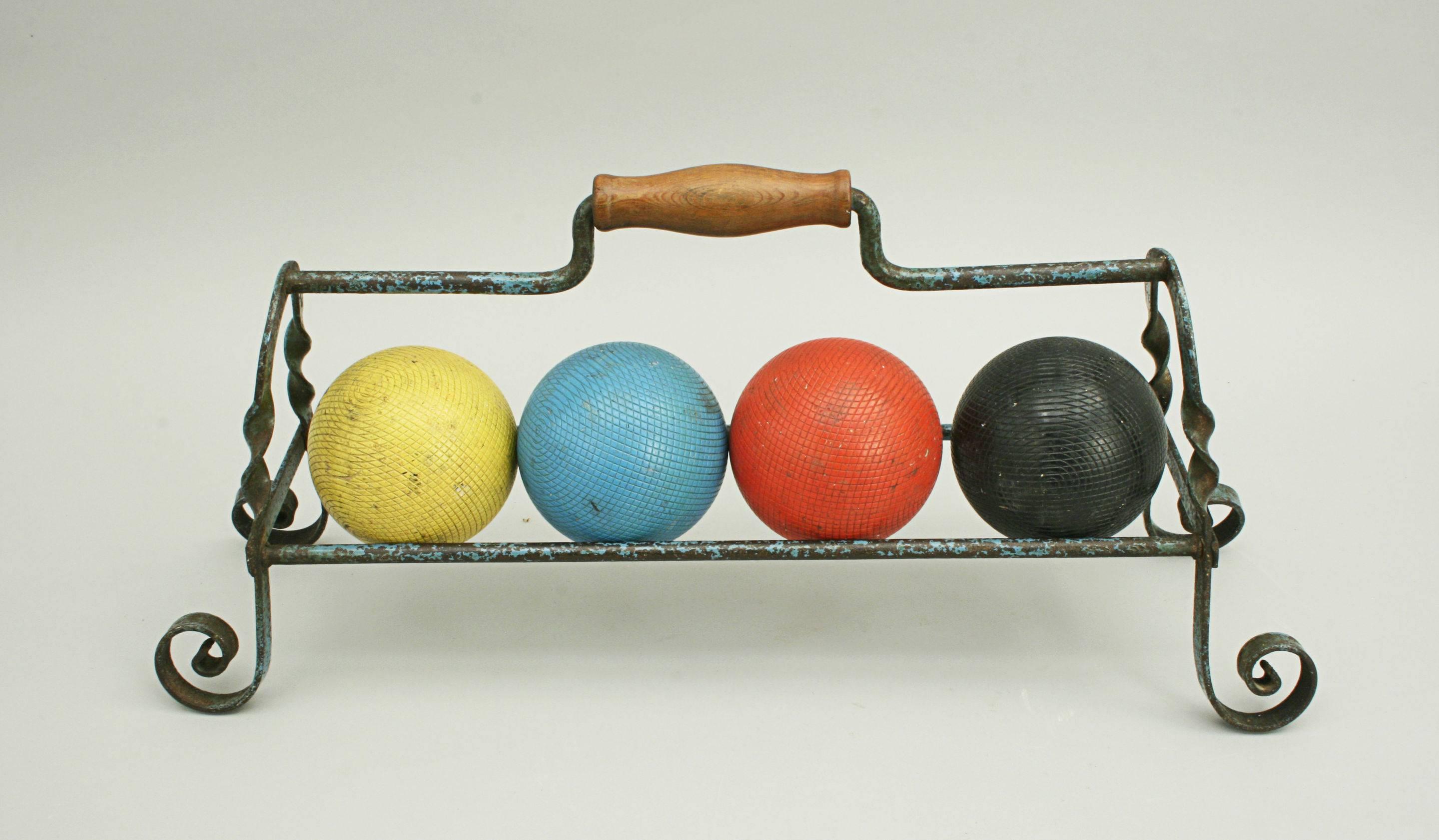 Croquet Balls on Stand at 1stDibs