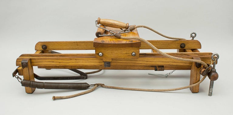 Vintage Wooden Rowing Machine at 1stDibs