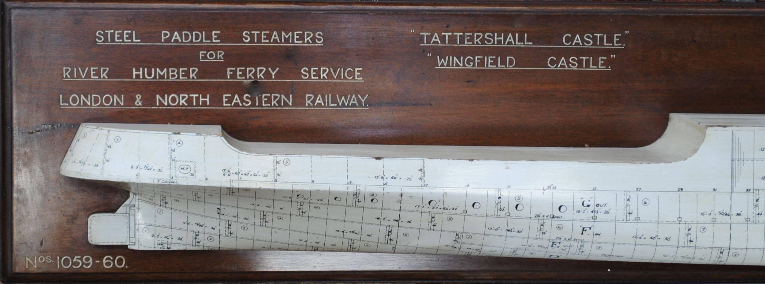 English Rare Platers Half Block Model for Steel Paddle Steamers